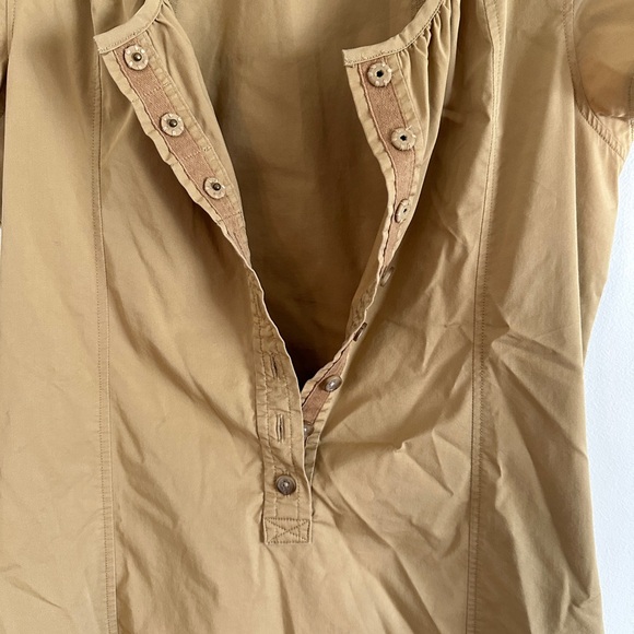 Tan Lands’ End Above the Knee Dress  | Size: 6 | Vintage Khaki Summer Dress - Picture 5 of 5